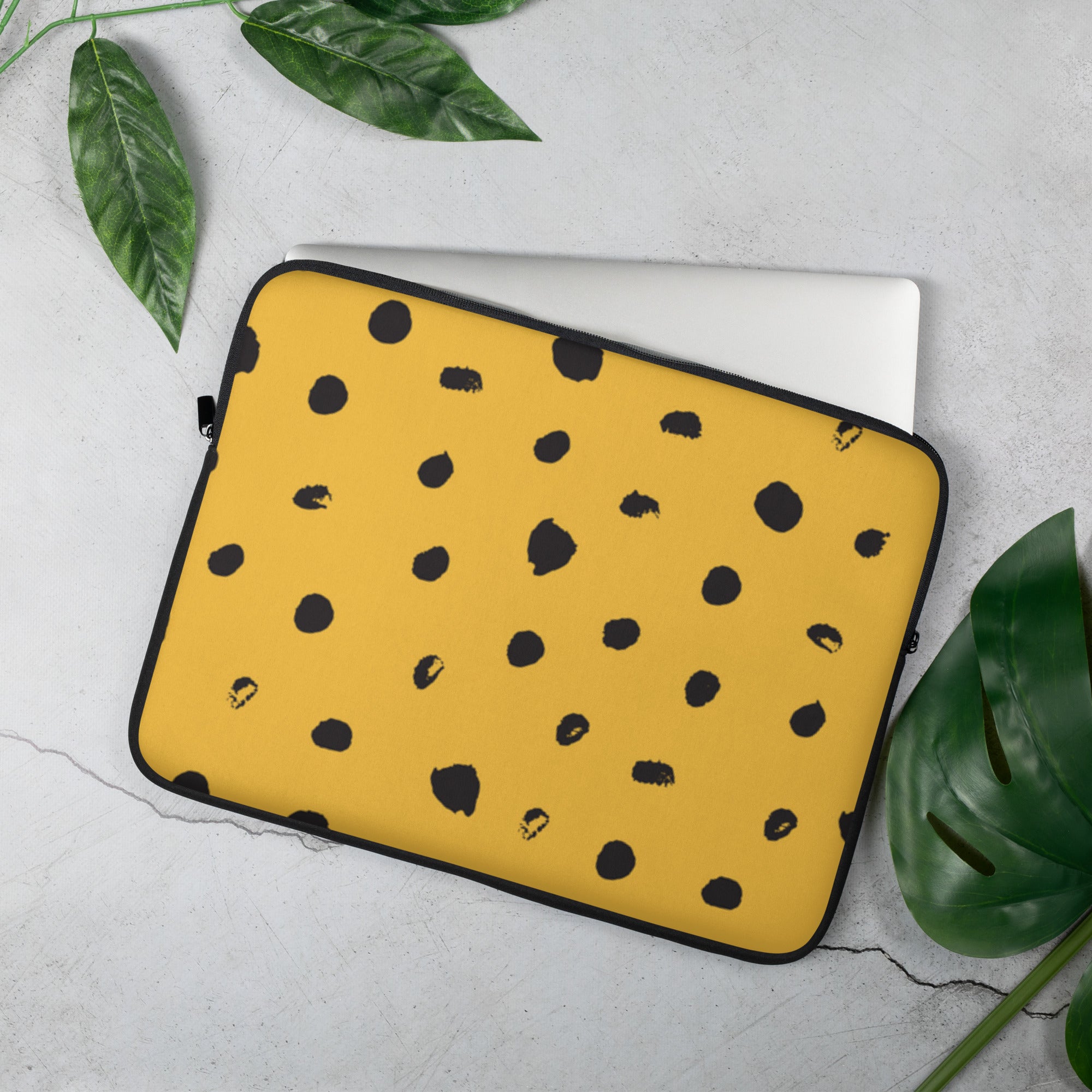Black and Yellow Laptop Sleeve