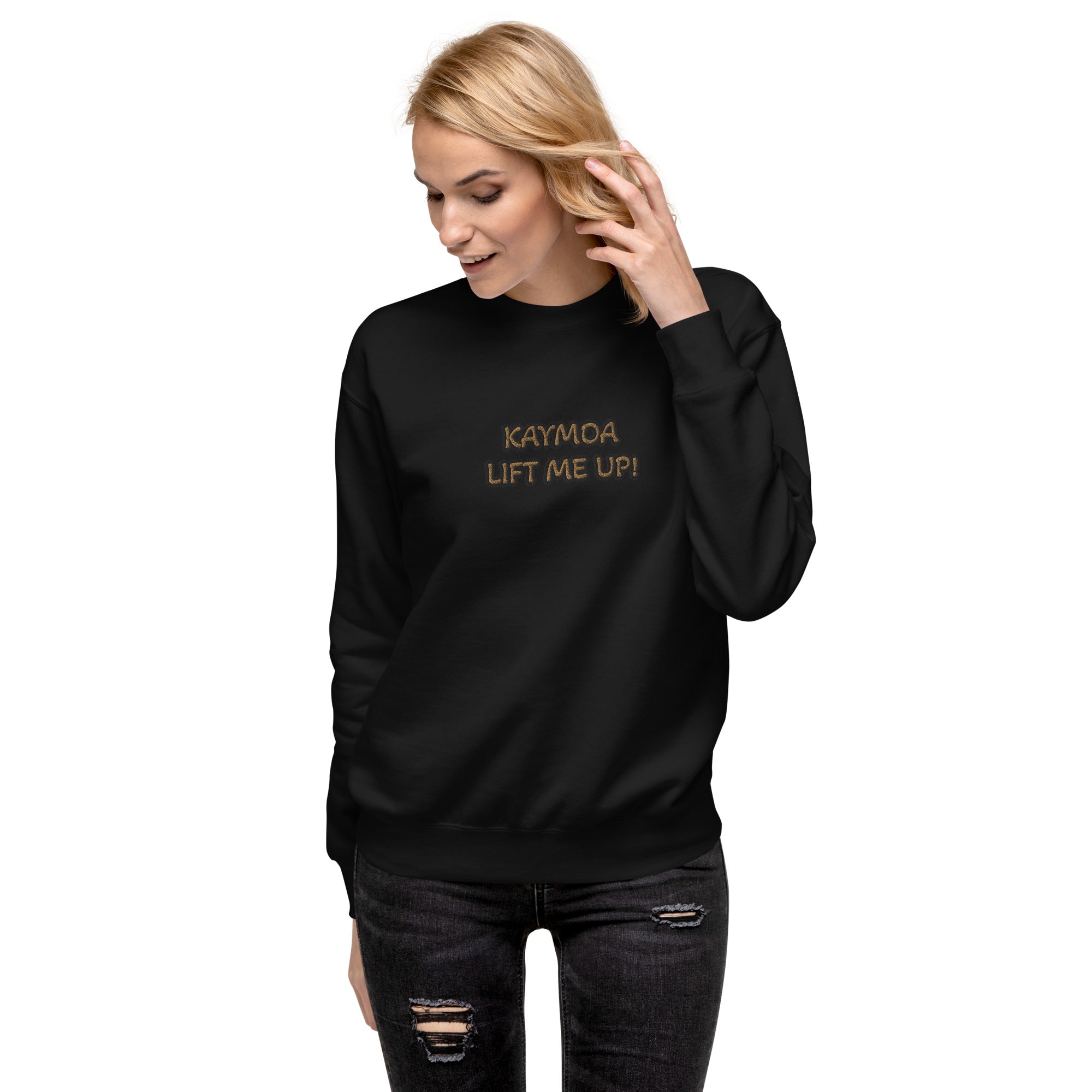 Women's Fitted Sweatshirt Lift Me Up!